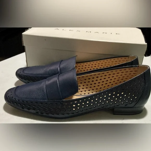 Alex Marie Navy Loafer Shoe - Picture 5 of 10